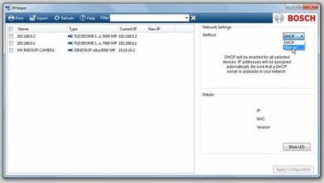 نرم افزار جستجوی دوربین تحت شبکه Bosch
